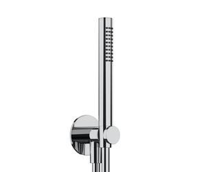 Herzbach Living Spa Set de douche avec raccord mural coudé et support, 1 jet, 11.914400.1.01,