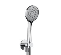 Herzbach Living Spa Set de douche avec raccord mural coudé et support, 3 jets, 11.914600.1.01,