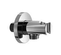 Herzbach Living Spa Support de douchette avec raccord de flexible, 11.685200.1.01,