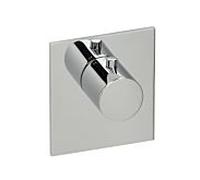 Herzbach Logic XL 11.500100.2.01 pour module de thermostat simple, 110x100mm, chromé