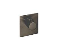 Herzbach Logic XL 21.500100.2.40 pour module de thermostat simple, 110x100mm, acier noir