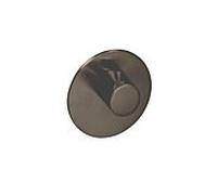 Herzbach Logic XL 21.500100. 2000 .40 Black Steel, pour module de thermostat simple, d = 116 mm