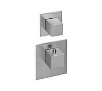 Herzbach Logic XL Herzbach Universal module thermostat Universal , 2 panneaux de tableau de bord carrés, acier inoxydable brossé