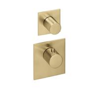 Herzbach Design iX PVD 21.521015. 2000 .41 module thermostatique Universal , carré, acier laiton