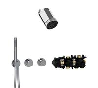 Herzbach MODUL7 Ensemble de douche encastré avec mitigeur thermostatique, 70.702721.1.01,