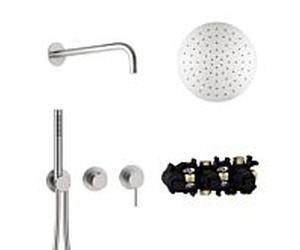 Herzbach MODUL7 jeu de raccords H-RB250 70.702712. 2000 .09 bras mural douche à effet de pluie 250mm acier inoxydable