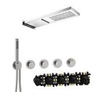 Herzbach MODUL7 Ensemble thermostatique PUSH P-MU2 70.703713. 2000 .09 537x165mm Multi 2 acier inoxydable