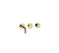 Herzbach Lavabo MODUL7 PUSH TA - 70.701603. 2000 .03 set de finition de robinetterie murale 160mm PVD or
