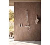 Herzbach MODUL7 sept barre de douche ronde 11.965900.1.01 100cm, réglable en continu, chromé