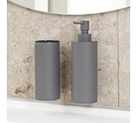 Herzbach Porte-brosse à dents Deep Grey 23.812000. 2000 .06 montage mural, fixation invisible, gris mat