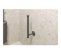 Herzbach Porte-rouleau de papier de rechange Deep Grey 23.815050. 2000 .06 pour 2 roues, montage mural, montage encastré, gris mat