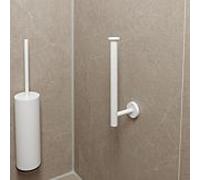 Herzbach Porte-rouleau de papier de rechange Deep White 23.815050. 2000 .07 pour 2 roues, montage mural, montage encastré, blanc mat