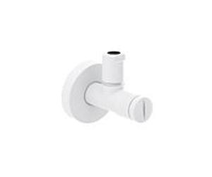 Herzbach Robinet d'angle design blanc profond 23.954780. 2000 .07 2000 /2"x3/8", blanc mat