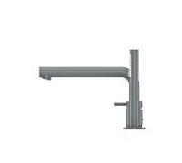 Herzbach Siro mélangeur de bain à quatre trous 30.120250. 2000 .06 avec bec, gris mat