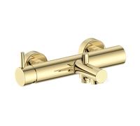 Herzbach SIRO PVD GOLD Mitigeur de baignoire en applique, Mitigeur monocommande, 30.120215.1.03,