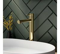 Herzbach SIRO PVD GOLD Mitigeur de lavabo à bec haut XL-Size, 30.120420.3.03, XL-Size