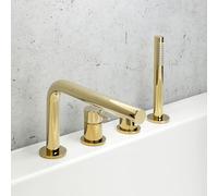 Herzbach SIRO PVD GOLD Mitigeur monocommande, pour baignoire, 30.120250.1.03,