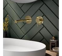 Herzbach SIRO PVD GOLD Mitigeur mural de lavabo, 30.120956.1.03,