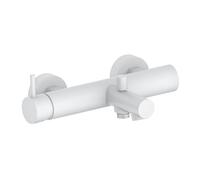 Herzbach SIRO WHITE Mitigeur de baignoire en applique, Mitigeur monocommande, 30.120215.1.07,