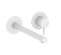 Herzbach Mur Siro mitigeur lavabo 30.120957. 2000 .07 blanc mat, montage encastré, saillie 240mm