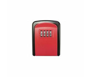 Herzberg Boîtier de Sécurité à Combinaison HG03817, 5 Clés Incluses, Rouge