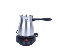 Herzberg Cafetière Turque Électrique 500ml 600W Acier Inoxydable | arrêt automatique, verseuse anti-goutte, base sans fil, café turc et chocolat chaud, poignée isolante, entretien facile