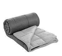 Herzberg, Couette en Microfibre Bicolore 200x200cm Gris HG2020BCO-GREY