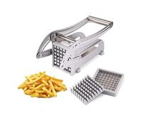 Herzberg Coupe-frites acier inoxydable HG04166 - lames tranchantes, base antidérapante