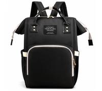 Herzberg Sac à langer HG-03190 multifonction pour maman et biberon Noir
