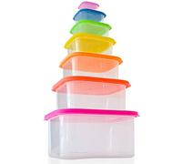 Herzberg HG-SFS7N1: Ensemble de contenants carrés pour aliments 7 en 1