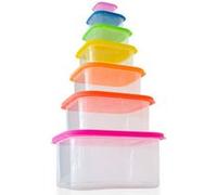 Herzberg HG-SFS7N1: Ensemble de contenants carrés pour aliments 7 en 1 G