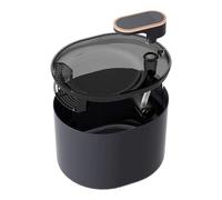 Herzberg HG04142, Distributeur d'eau électrique Intelligent pour Animaux de Compagnie, 3L, Noir, système de Filtration, Pompe Ultra-silencieuse, capteur Intelligent, Design Compact et Confortable