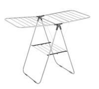 Herzberg, HG04494, Séchoir à Linge Pliant, Design Ergonomique, séchage Doux pour Tissus délicats, idéal pour intérieur et extérieur, Robuste et Durable, capacité 80 lbs, Couleur : Blanc