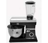 Herzberg, Robot Petrin Multifonction, Blender en Verre, Puissance 1200 W max, Réglage de 6 Vitesses, Capacité du Bol 6.5L, Inox, Couleur Noir