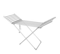 Herzberg Sèche-Linge Électrique 20 Tubes HG8069, Séchage Rapide, Blanc | séchage rapide, ailes pliables, pieds antidérapants, capacité 15 kg, robuste et compact