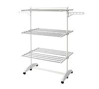 Herzberg Séchoir Multifonctions 20m d'étendage Blanc HG5015-WHT