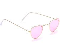 Herzbrille Hippie Brille rose-or