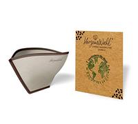 HerzensWahl® Filtre à café réutilisable | Filtre à café permanent en acier inoxydable | Zero Waste Filtre permanent pour café filtre, Pour Over et filtre à main à café