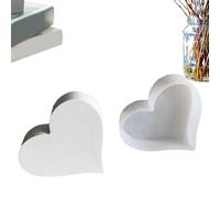 Herzform Epoxidform - Silikonform Herzforms | Valentinstag Epoxidharz Gießform - DIY Hochzeit Wohndekorationen Langlebiges Silikon für Harz Handwerk Kunstharz, 168 Zeichen