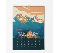 Herzii Prints Calendrier mural Poster du parc national - 29,2 x 40,6 cm, 14 mois de novembre 2021 à décembre 2022, calendrier mural 2022 avec des parcs nationaux