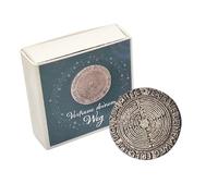 Herzmensch Faites confiance à votre chemin - Pièce porte-bonheur - 3,8 cm - En argent massif et bronze - Petit cadeau pour consolation, deuil, courage et nouveaux chemins de vie