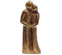 Herzmensch Petite figurine en bronze massif de 7 cm comme cadeau de mariage, cadeau pour l'amour, la confiance et l'attachement pour le chemin commun