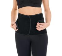 Herzmutter Bandage abdominal - Corset réglable en continu - Bande de Soutien du Ventre pour Le Post-Partum - Récupération Ceinture Post Natale - Ceinture Post Accouchement - 3500 (XL, Noir)