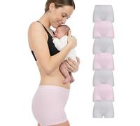 Herzmutter sous-vêtements Post-Partum - Certifié Oeko-Tex 100 - Lot de 7 - après l'accouchement - Césarienne - Culotte- Maman-Slip - 9400