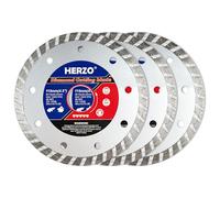 HERZO Disque Diamant 115 mm pour Beton, Granit, Pierre, Marbre, Maçonnerie, Brique - Disque a Tronconner Diamant pour Meuleuse