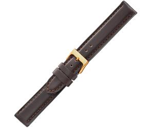 Herzog Naples ♦ Bracelet De Montre 18Mm Marron ♦ Boucle À Dard ♦ Cuir De Vache
