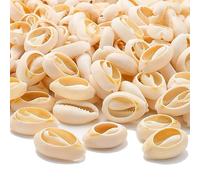 HERZWILD Lot de 180pcs coquillages naturels, avec trous shell perle, Idéal pour l'artisanat, la décoration ou la fabrication de bijoux (16-18 mm)