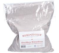 HERZZUCKER® Coussin Chauffant aux noyaux de cerise 26 x 21 cm Motif carreaux/laine beige 1 pc(s)