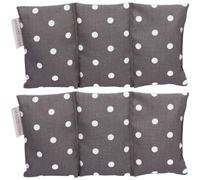 HERZZUCKER® Coussin Chauffant aux pépins de raisin 18 x 10 cm Motif points 2x1 pc(s)