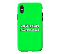 He's Going The Distance | Enjoying Cake Coque pour iPhone X/XS